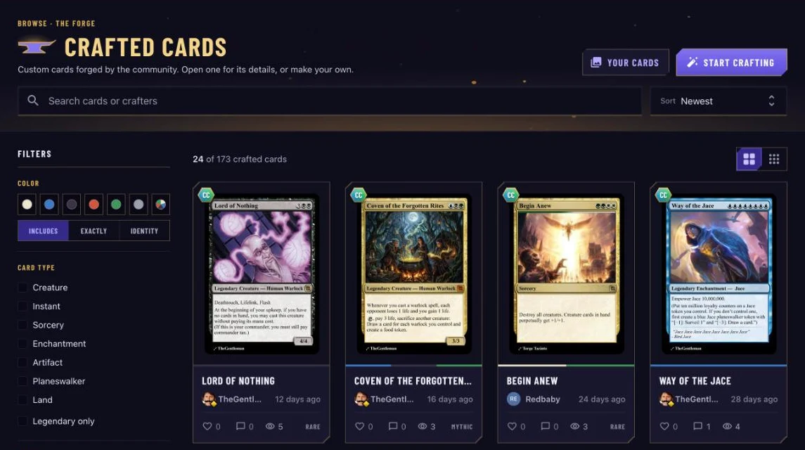The Crafted Cards gallery