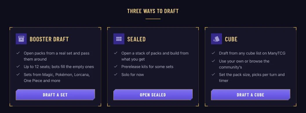 The Draft page