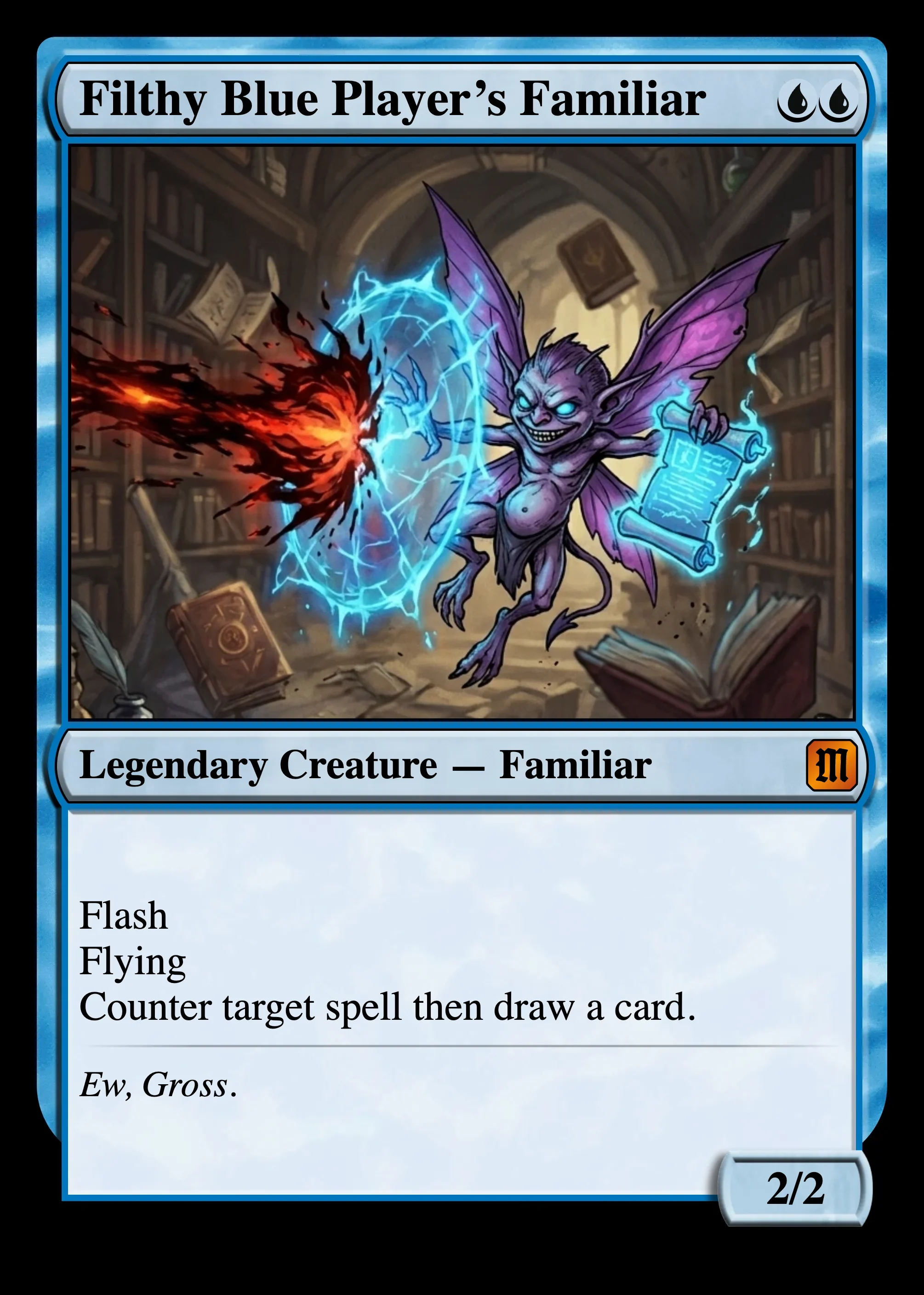 Filthy Blue Player's Familiar