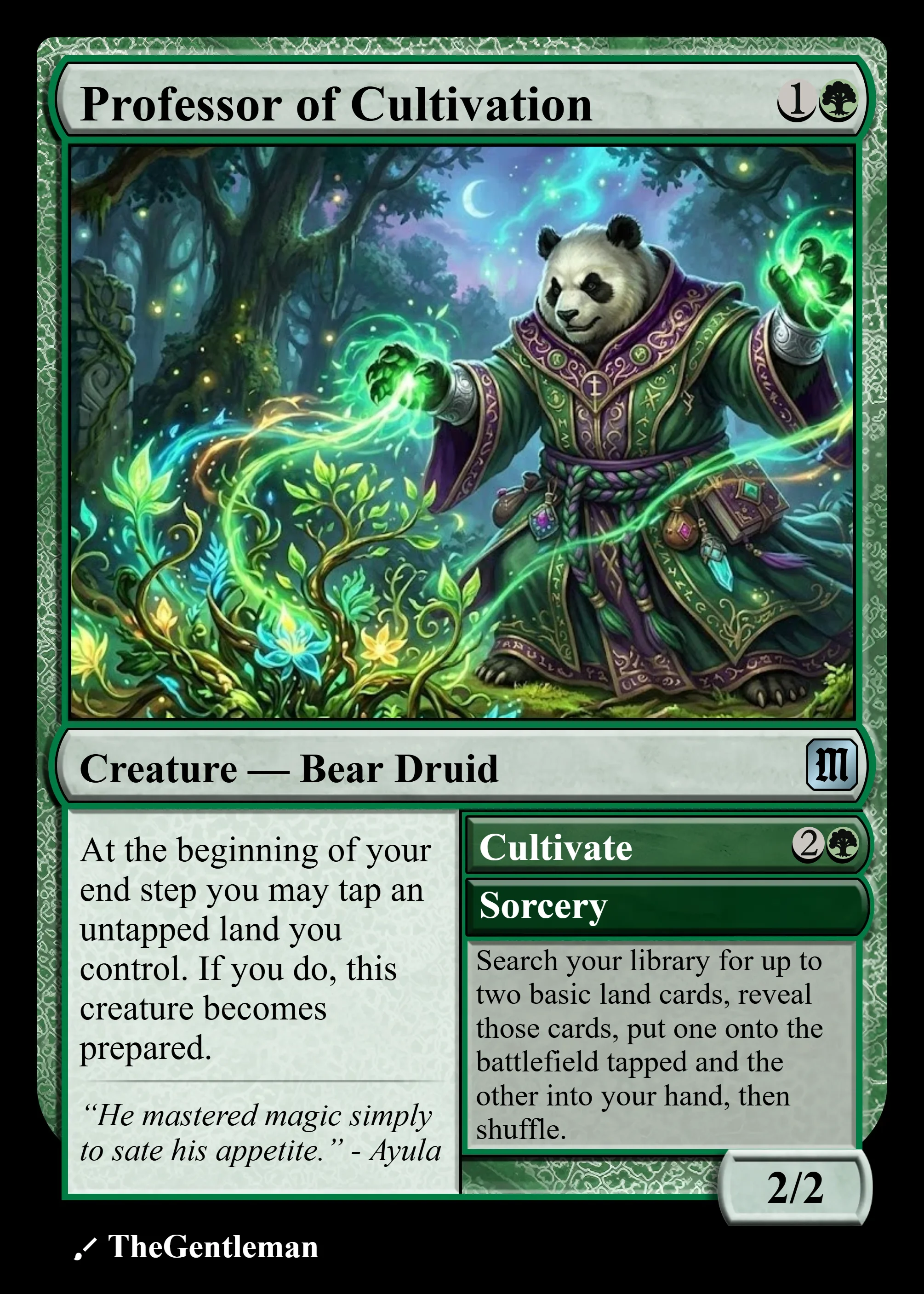 Professor of Cultivation