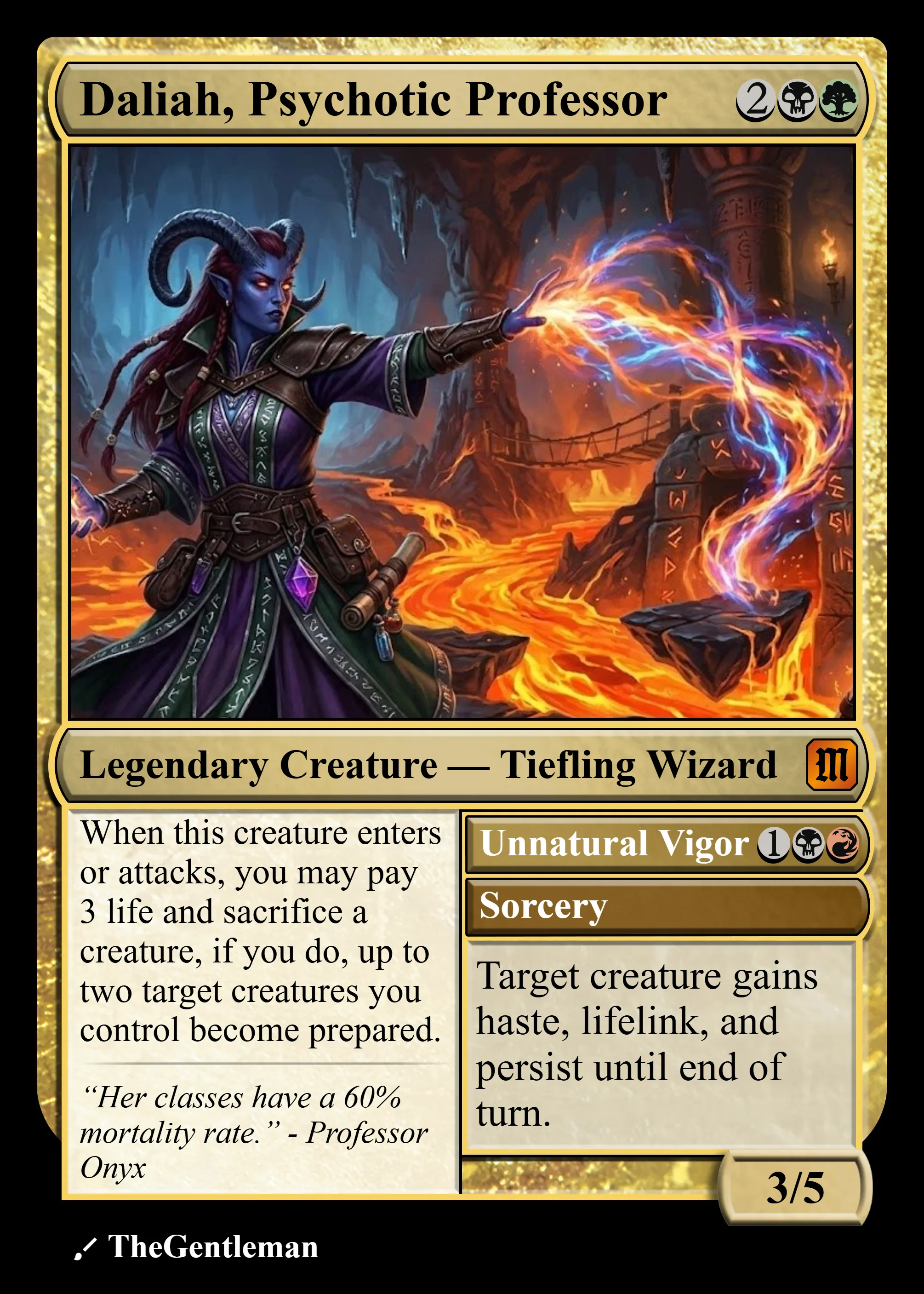 Daliah, Psychotic Professor