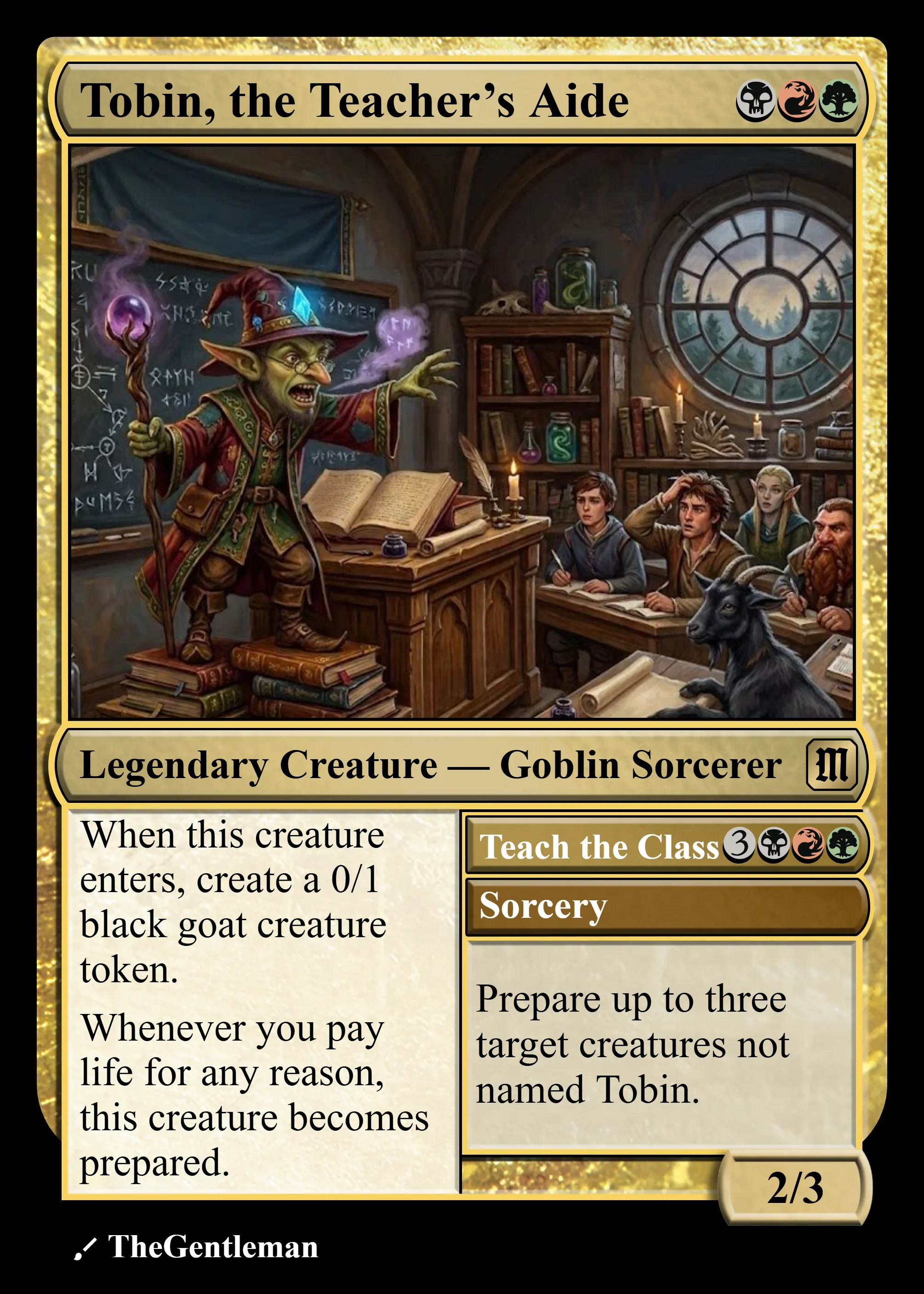 Tobin, the Teacher's Aide