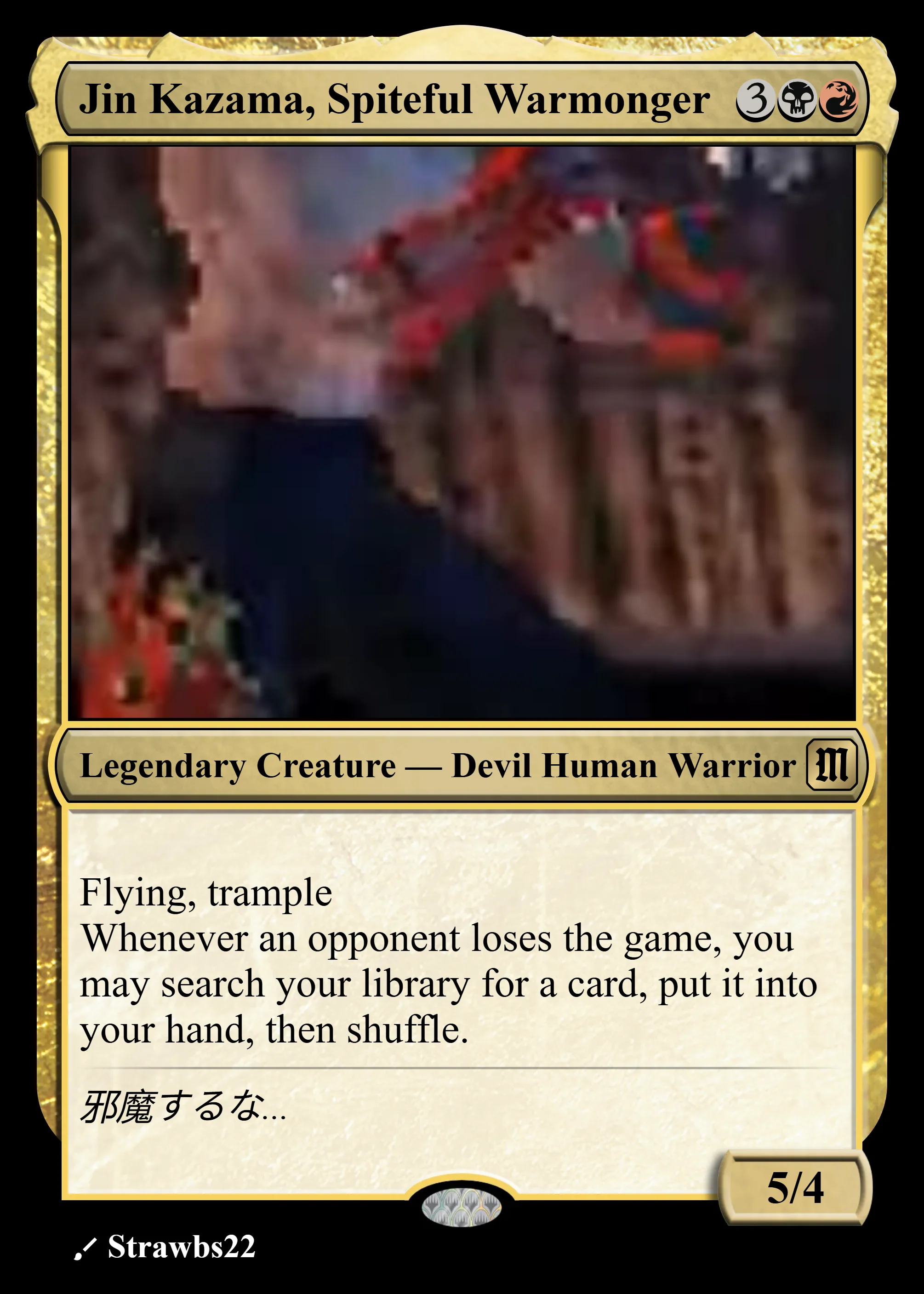 Jin Kazama, Spiteful Warmonger